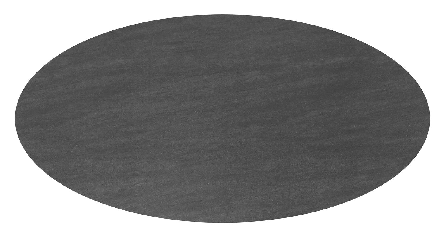 Fano tuintafel in zwart aluminium en volkeramiek basalt black - L 290 x B 148 x H 75 cm