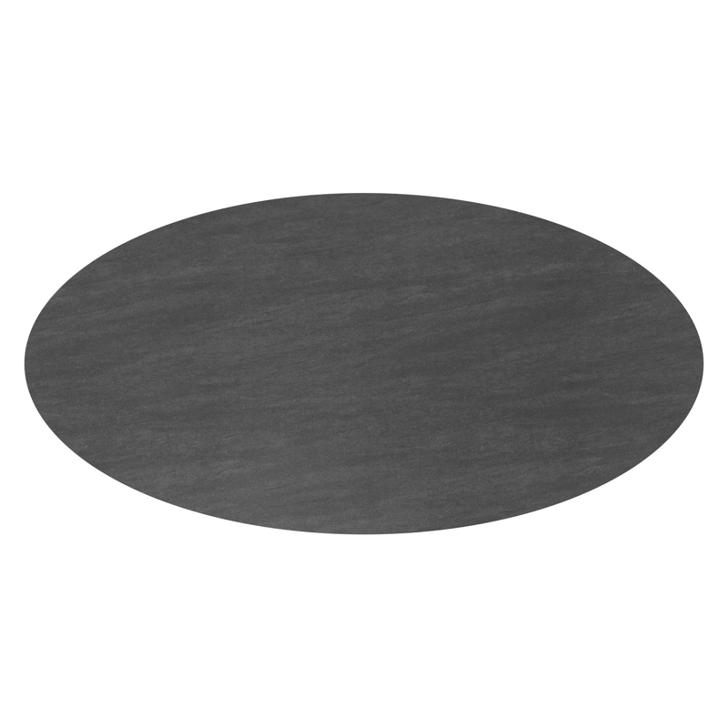 Fano tuintafel in zwart aluminium en volkeramiek basalt black - L 290 x B 148 x H 75 cm