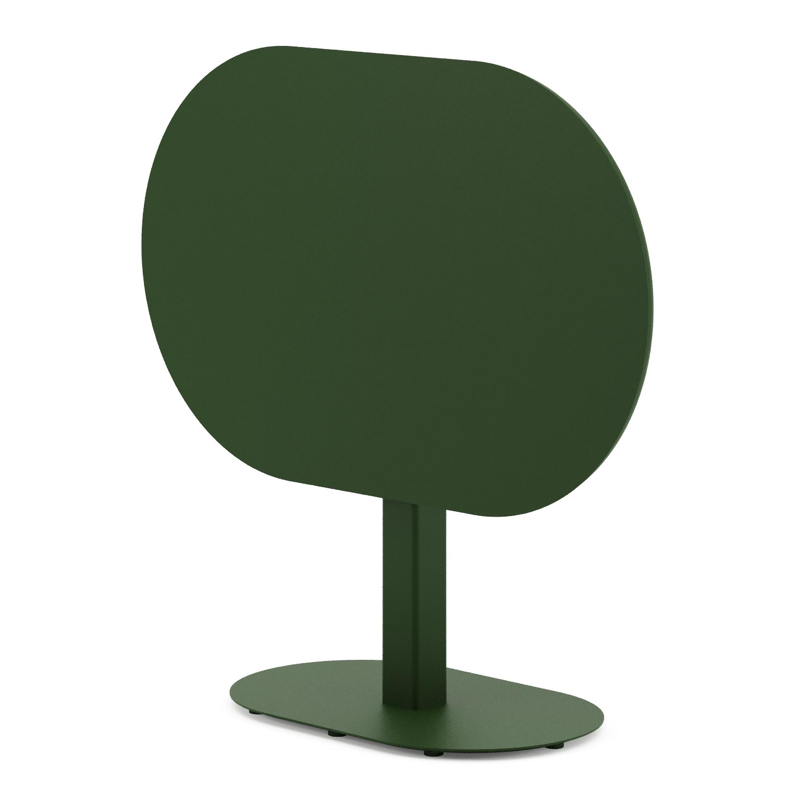 Teramo kantelbare tuintafel rechthoekig afgerond in groen aluminium - L 110 x B 70 x H 74 cm