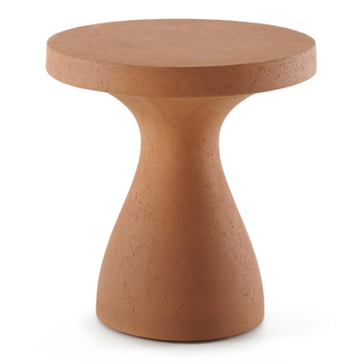 Lomo bijzettafel in roestbruin beton roestbruin - Dia. 50 x H 54 cm
