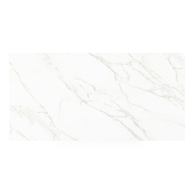 Cirello tuintafel rechthoekig in zwart aluminium en volkeramiek Calacatta - L 200 x B 100 x H 75 cm