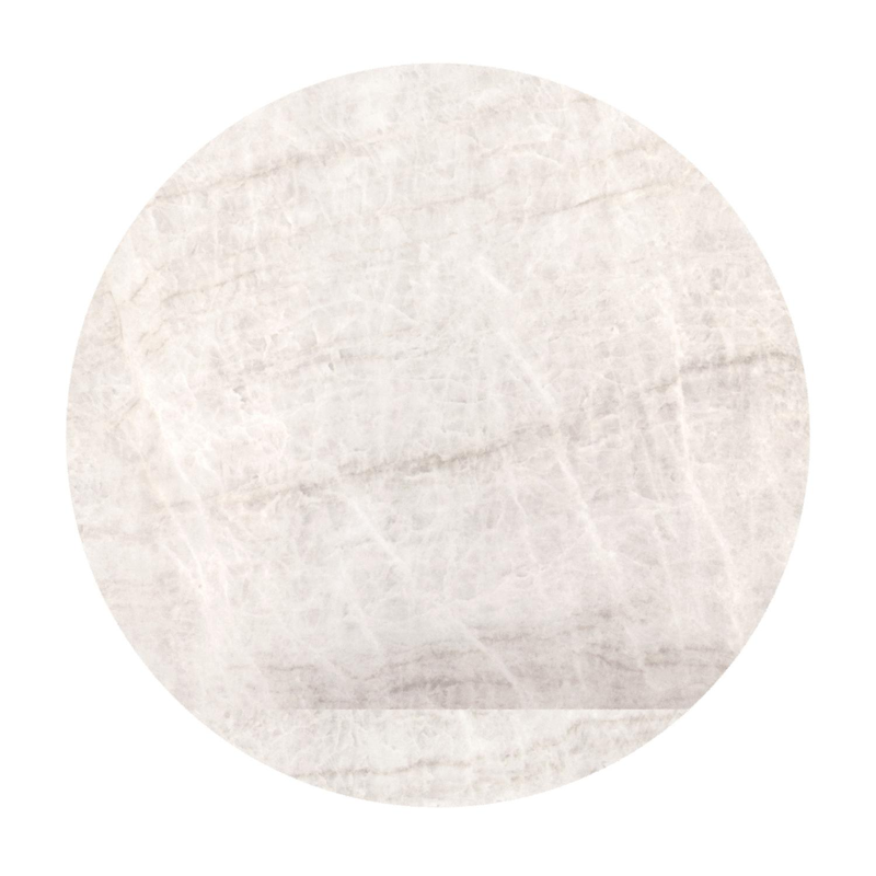 Fano tuintafel rond in beige aluminium en volkeramiek Taj Mahal - Dia. 85 x - Dia. 85 x H 75 cm