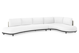 Chaise longue links + 3-zit organisch