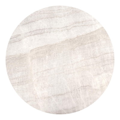 Fano tuintafel rond in zwart aluminium en volkeramiek Taj Mahal - Dia. 148 x H 74 cm