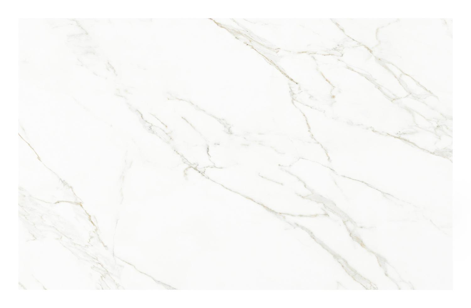 Table de jardin Como en aluminium blanc et céramique pleine calacatta - Lg 160 x Larg. 100 x H 75 cm