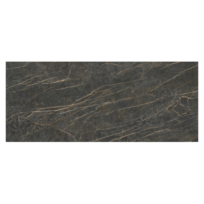 Como tuintafel rechthoekig in beige aluminium en volkeramiek Black Obsession - L 240 x B 100 x H 73 cm