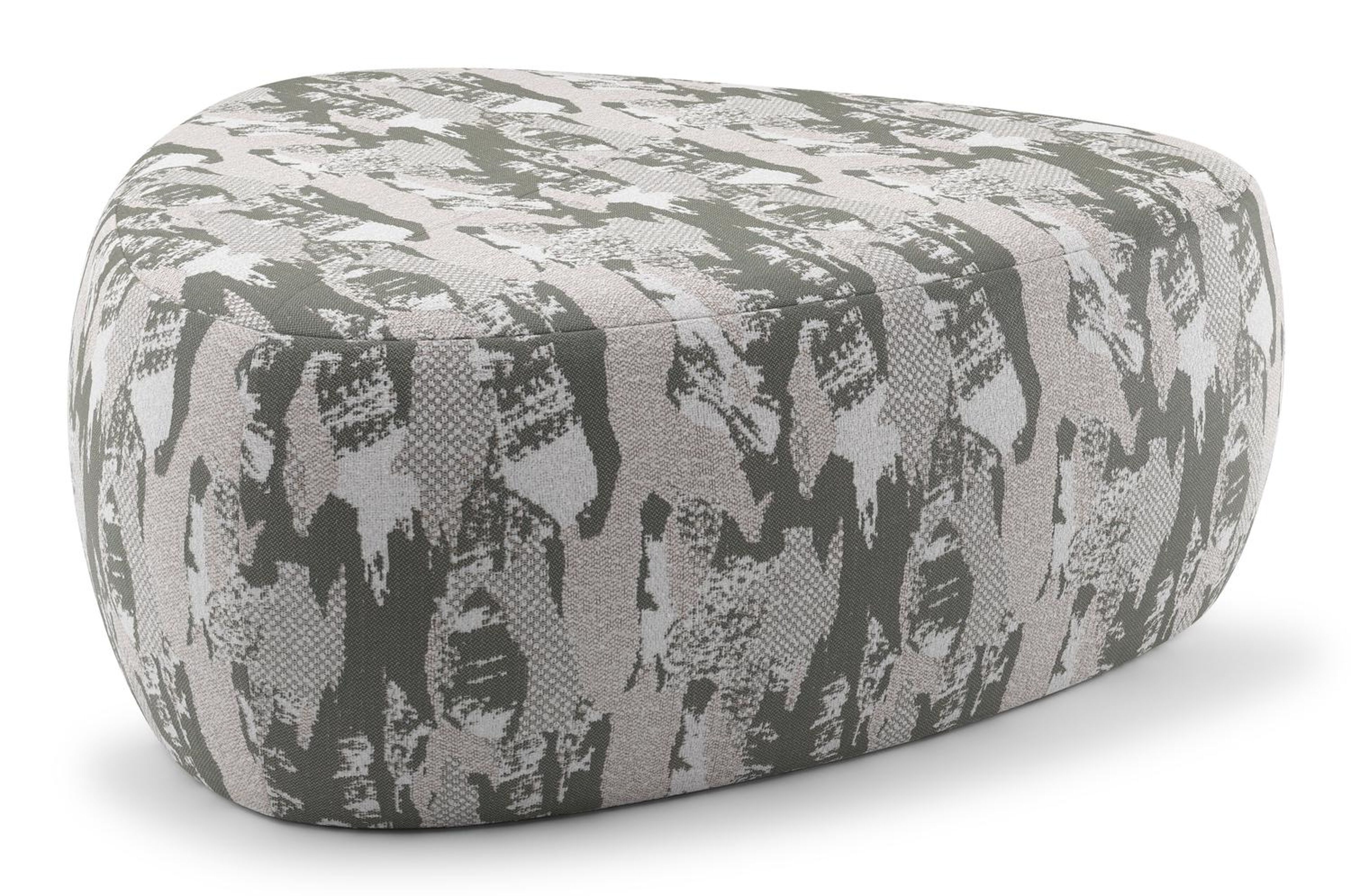 Masso poef in yama tanada all weather sunbrella® luxe - B 90 x D 90 x H 35 cm