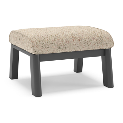 Cirello poef in zwart aluminium met bora jungle all weather cosytica kussen