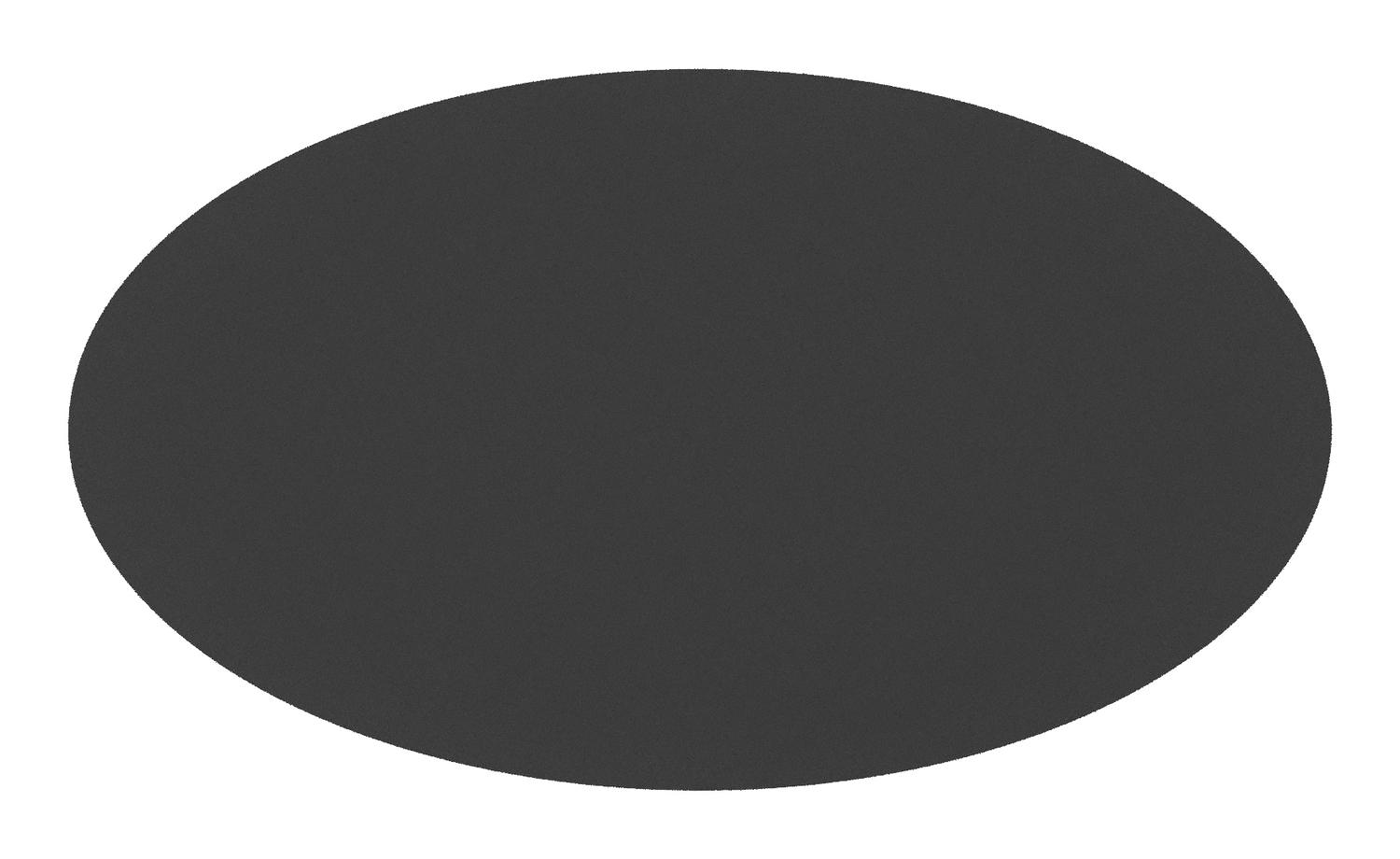 Fano tuintafel ovaal in wit aluminium en volkeramiek Nero Black - L 140 x B 80 x H 74.5 cm