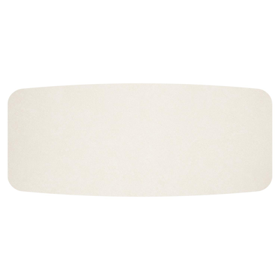 Mosa tuintafel bootvorm in wit aluminium en sintered stone Crema minerale - L 270 x B 115 x H 74 cm