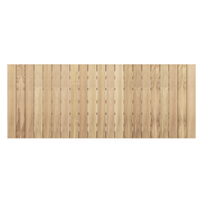 Cesano tuintafel rechthoekig in zwart aluminium en teak - L 280 x B 110 x H 75 cm