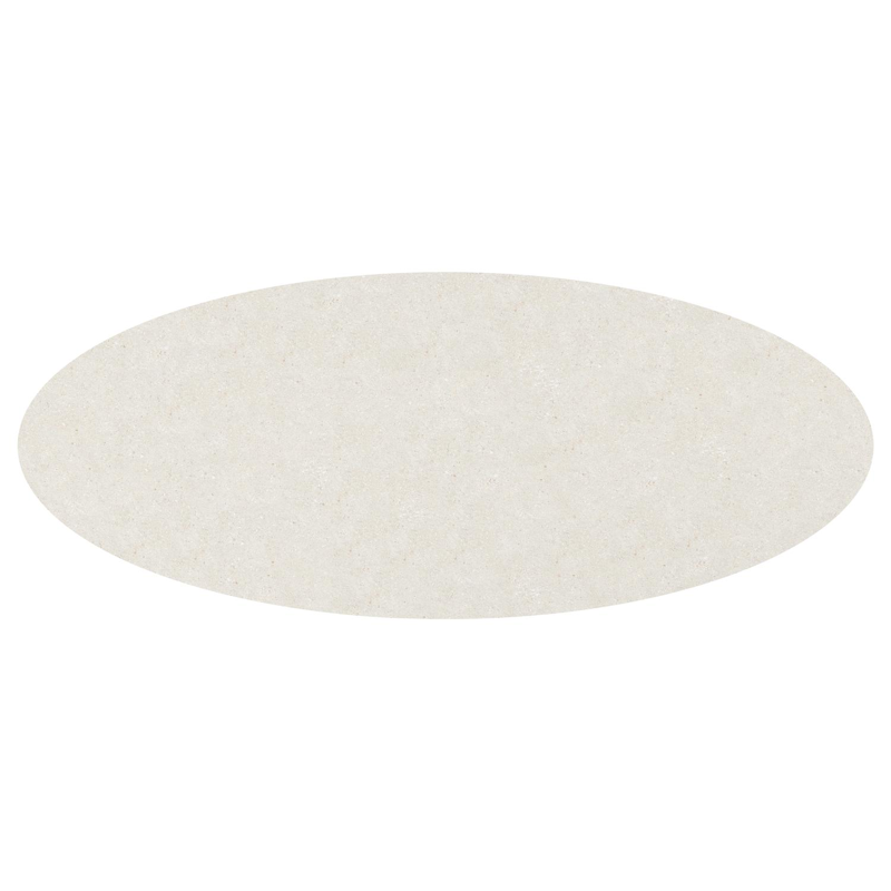 Amico tuintafel ovaal in zwart aluminium en volkeramiek Shilin - L 320 x B 130 x H 73.5 cm