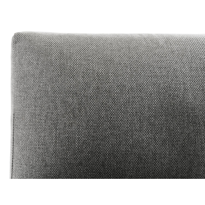 Salon de jardin d'angle Rosarno en aluminium noir avec coussins en weather+ softtouch gris