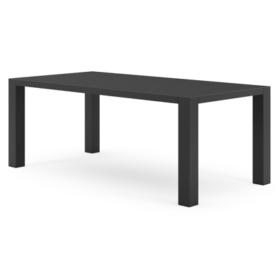 Nano tuintafel in zwart aluminium en volkeramiek nero black - L 200 x B 100 x H 75 cm