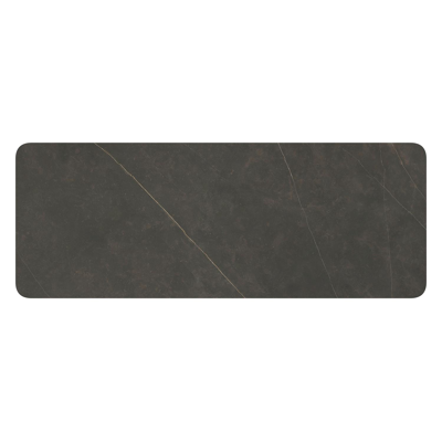 Orso tuintafel rechthoekig afgerond in zwart aluminium en volkeramiek calatorao - L 290 x B 110 x H 74.5 cm