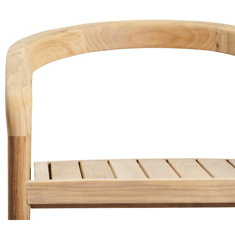 Chaise de bar Lacrima en teck