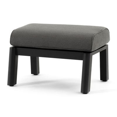 Cirello loungeset in zwart aluminium met lopi shadow all weather sunbrella® luxe kussens