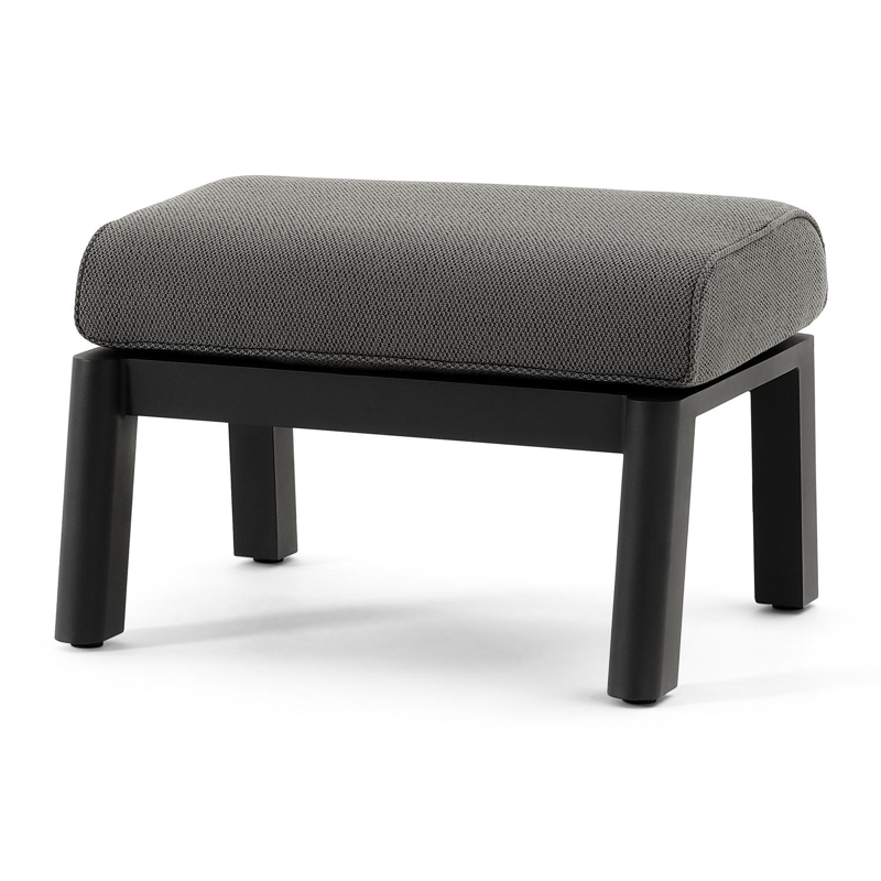 Cirello loungeset in zwart aluminium met lopi shadow all weather sunbrella® luxe kussens