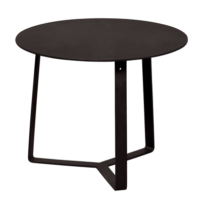 Table d'appoint Verona en aluminium noir - Dia. 44 x H 35 cm