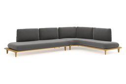 Chaise longue gauche+ 3-pl