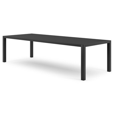 Como tuintafel in zwart aluminium en volkeramiek nero black - L 280 x B 110 x H 75 cm