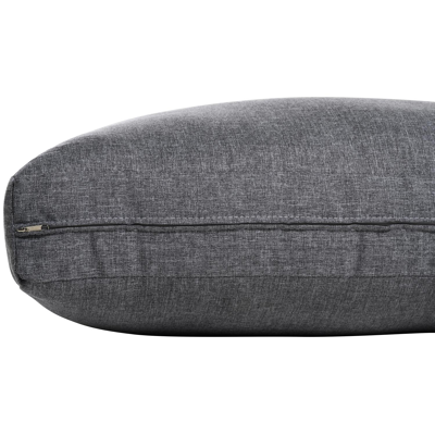 Alora loungehoek in wit aluminium met grijs polyester kussens en loungetafel