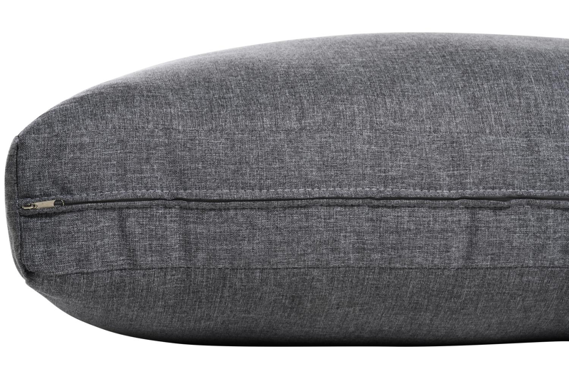 Alora loungehoek in wit aluminium met grijs polyester kussens en loungetafel