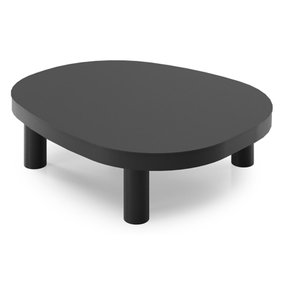 Donato loungetafel in zwart aluminium - L 91 x B 76 x H 25 cm