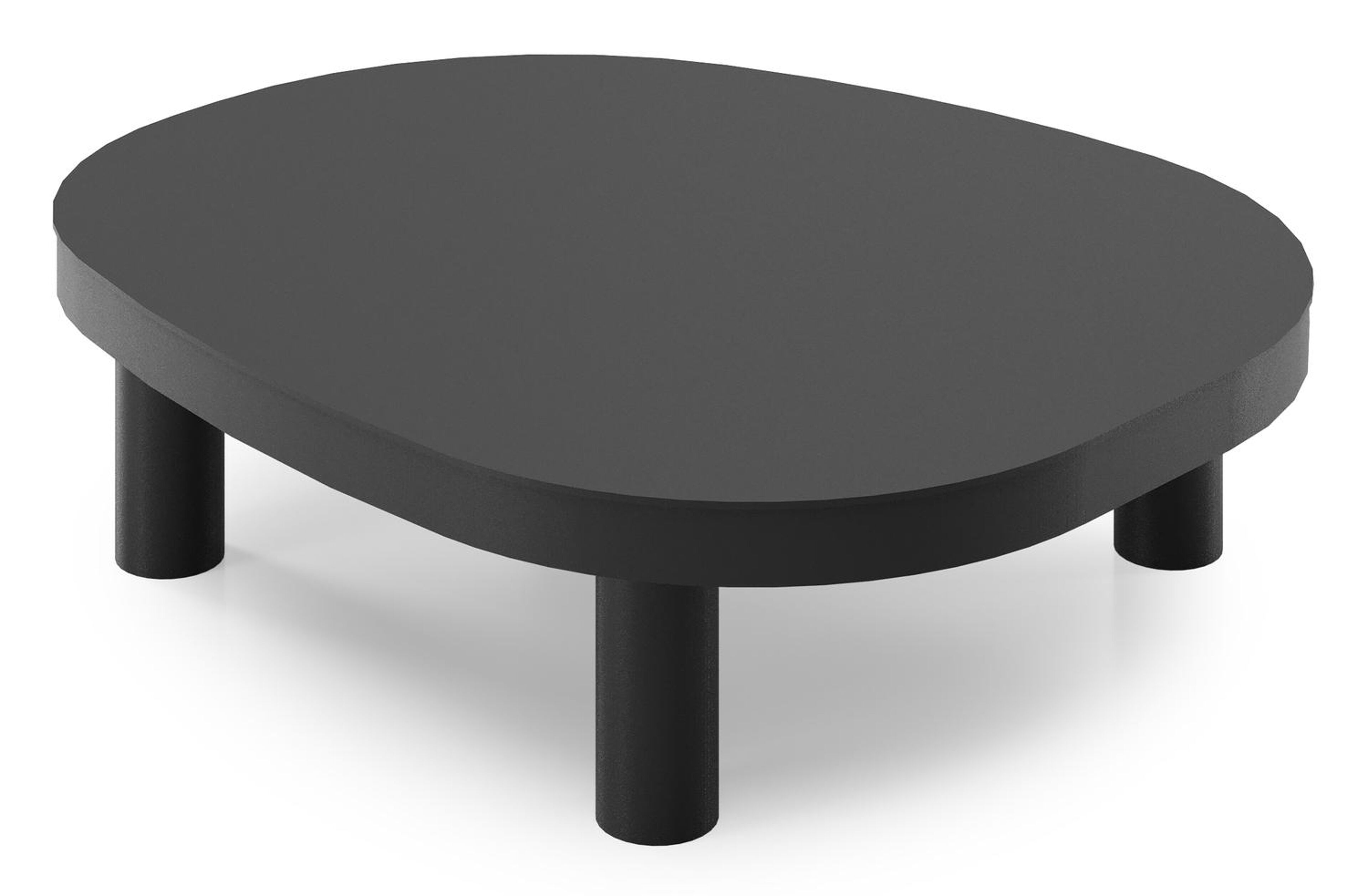 Donato loungetafel in zwart aluminium - L 91 x B 76 x H 25 cm