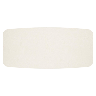 Pamplona tuintafel bootvorm in zwart aluminium en sintered stone Crema minerale - L 240 x B 110 x H 72 cm