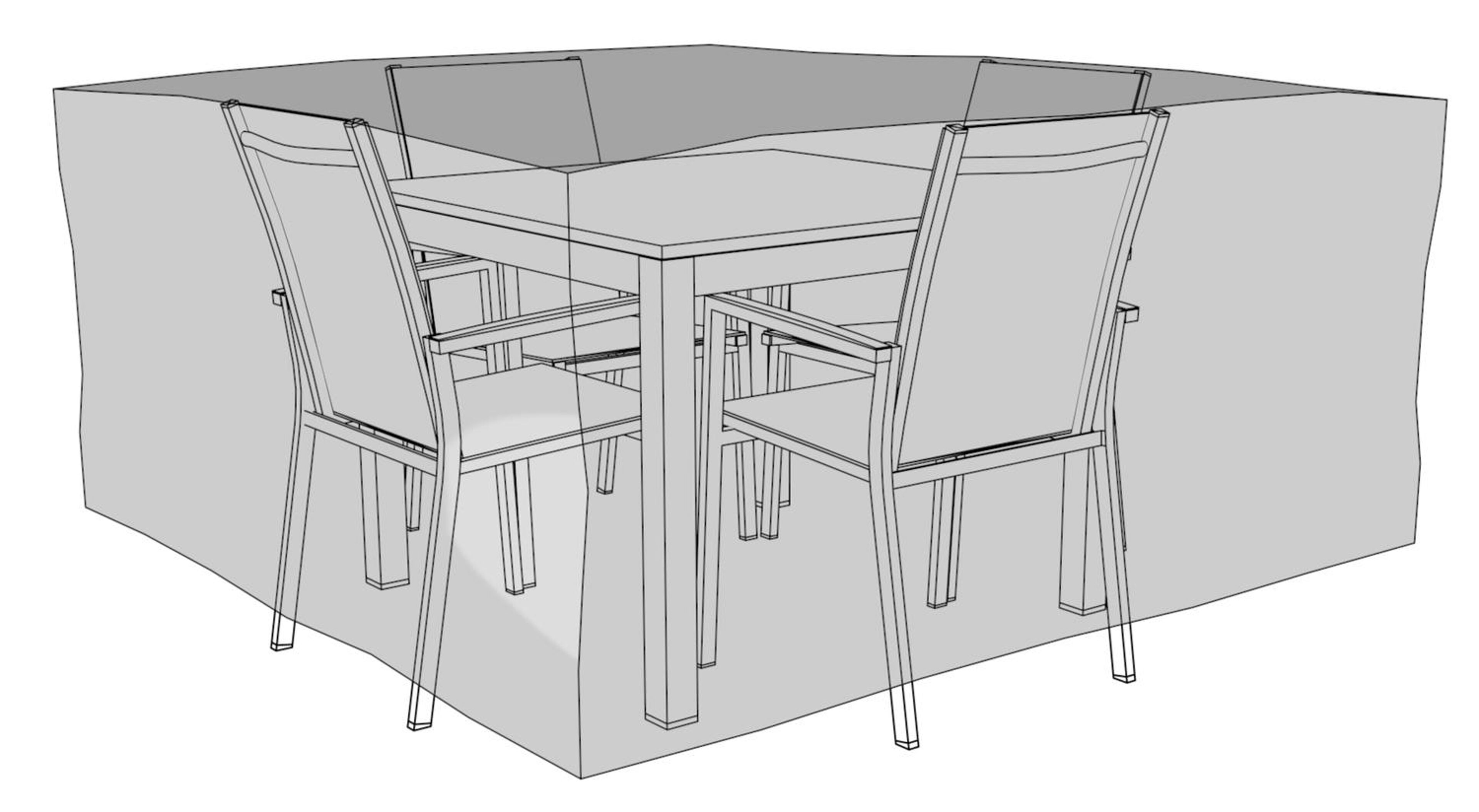 Housse de protection Bristol A là Carte table 100 x 100 cm