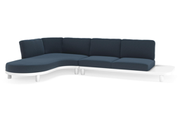 Chaise longue droite + 2 places