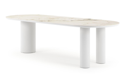 Ovaal - L 260 x B 100 x H 74 cm