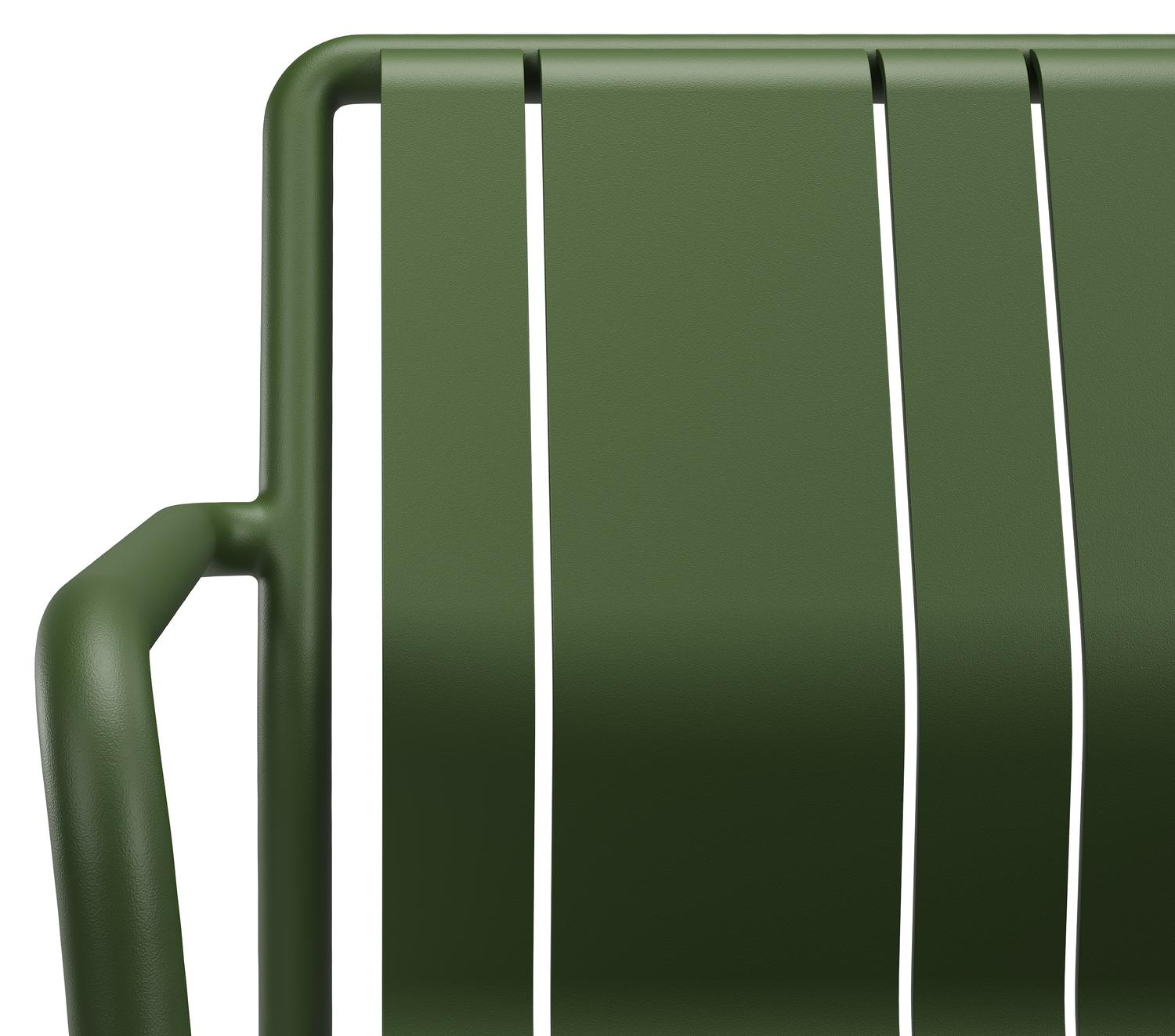 Bolito tuinstoel in groen aluminium