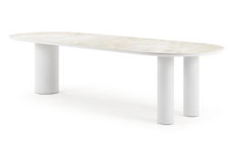 Ovale- Lg. 300 x Lrg. 110 x Haut. 74 cm