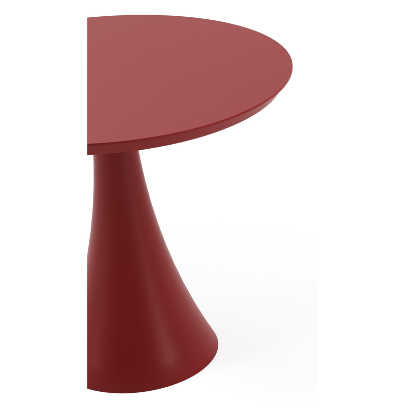 Fano tuintafel rond in ruby aluminium - Dia. 85 x H 75 cm