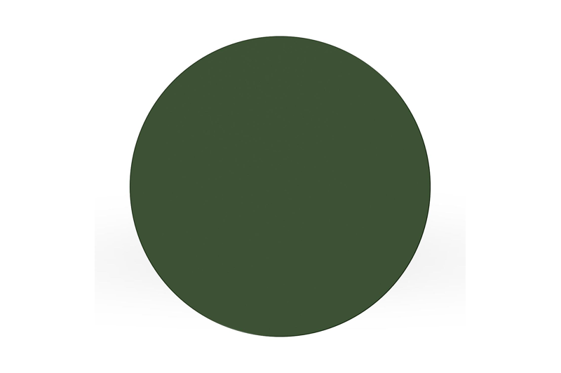 Bomero bijzettafel in groen aluminium - Dia. 48 x H 50 cm