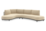 Chaise longue rechts + 2-zit organisch