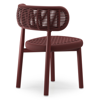 Chaise de jardin Lomo en aluminium ruby