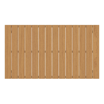 Toma tuintafel in wit aluminium en polywood - L 140 x B 80 x H 72.5 cm