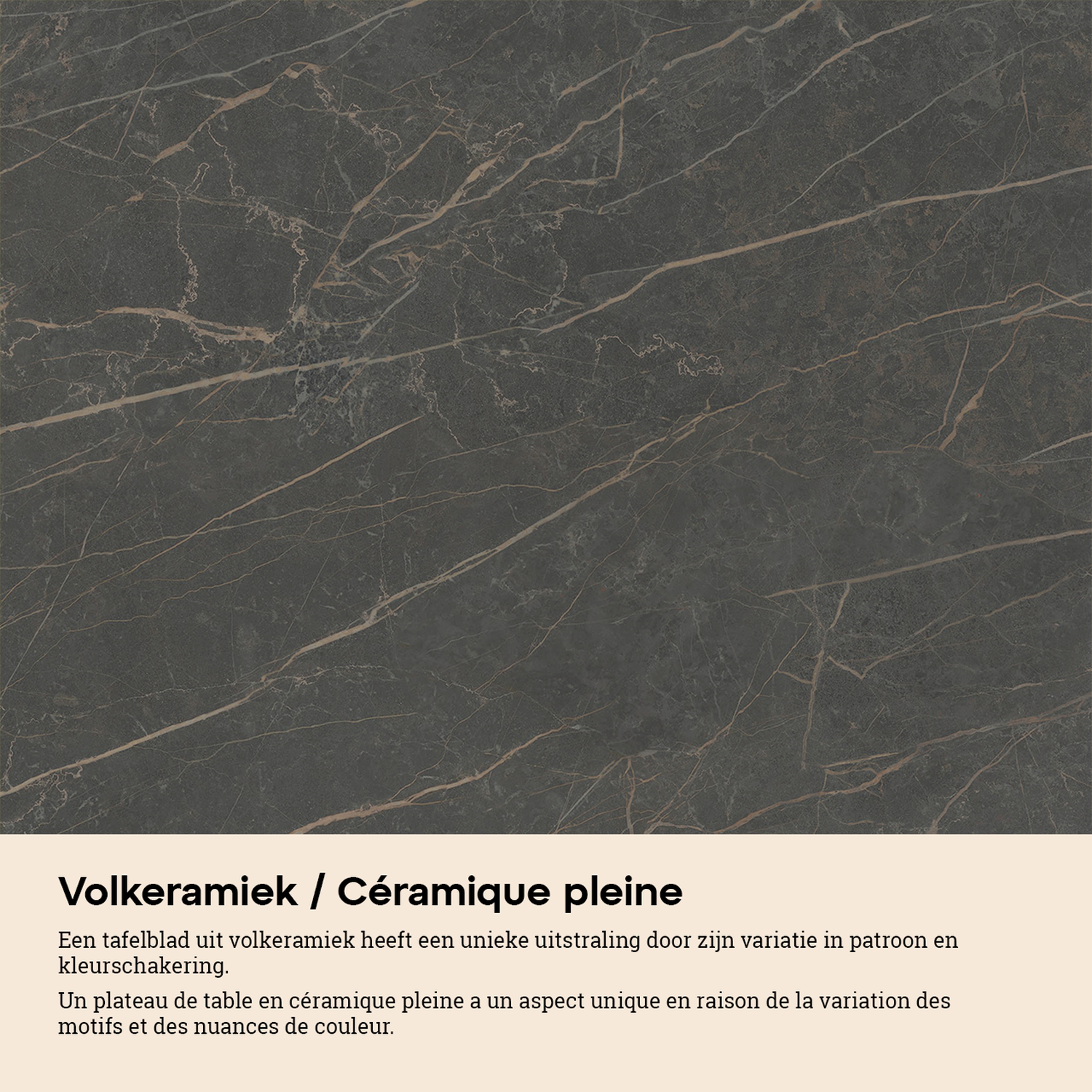 Organo tuintafel organisch in zwart aluminium en volkeramiek Black Obsession L 280 x B 120 x H 74 cm