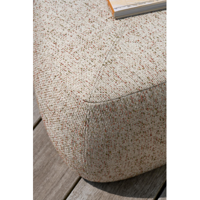 Masso poef in bora jungle all weather cosytica - B 60 x D 60 x H 35 cm