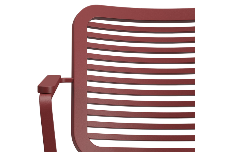 Fano tuinstoel in ruby aluminium