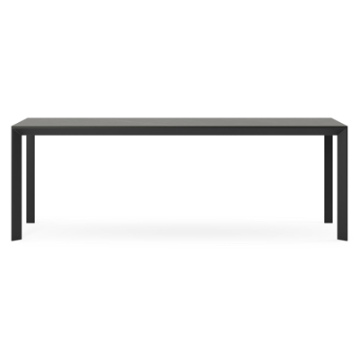 Malito tuintafel in zwart aluminium en volkeramiek calatorao - L 220 x B 70 x H 75 cm