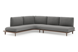 Chaise longue rechts + 2-zit