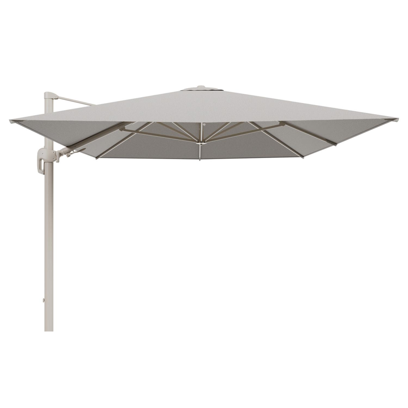 Parasol pendant Rufina avec fonction tilt en aluminium beige et toile de parasol en All Weather Solica Firenze Sand  - Lg.1 400 x Lg.2 300 cm (sans pied de parasol