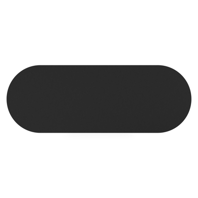 Table de jardin Donato en aluminium noir et céramique pleine nero black - Lg 300 x Larg. 110 x H 74 cm