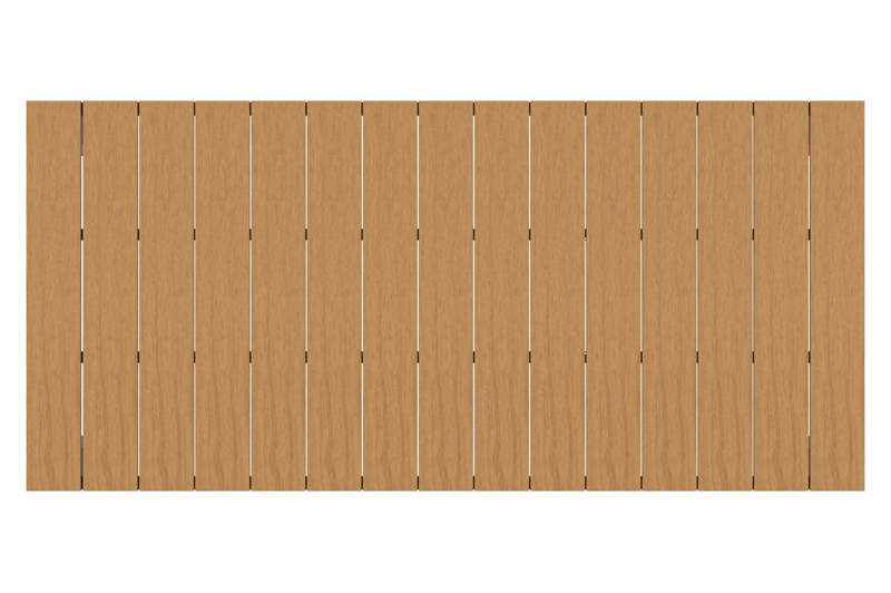 Calzo tuinset in zwart aluminium en polywood met 8 Bahia tuinstoelen