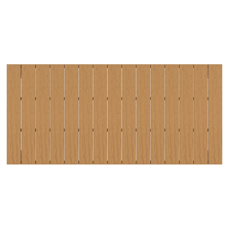 Calzo tuintafel in zwart aluminium en polywood - L 220 x B 100 x H 74 cm