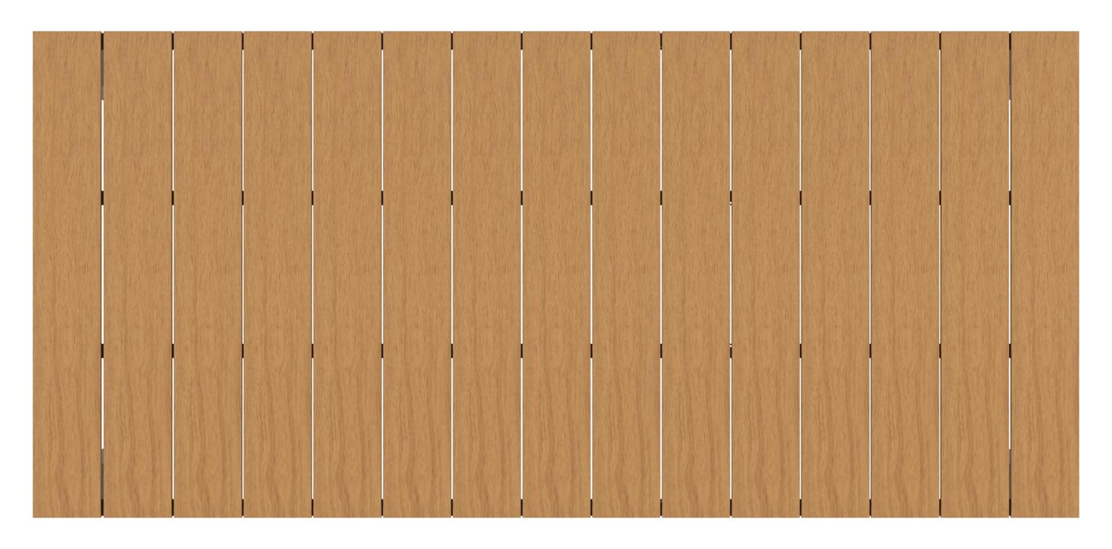 Ensemble de jardin Calzo en aluminium noir et polywood avec 6 chaises de jardin empilable Guarda